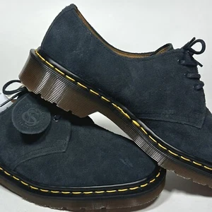 Dr Martens 1461 Made in England Suede Oxford Shoes Blue Indigo sz 6 US / 5 UK - Picture 1 of 16