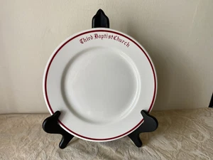Plato redondo de cocina de restaurante McNicol China Tercera Iglesia Bautista de colección de 10" - Imagen 1 de 2