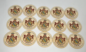 Lot of 15- Lowenbrau Beer Coasters - #5 German Kingdoms Bar Tarvern Double sided - Picture 1 of 4