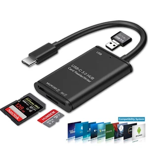 USB C to SD Card Reader Writer OTG Adapter Micro Memory Card Reader Card Reader - Picture 1 of 11
