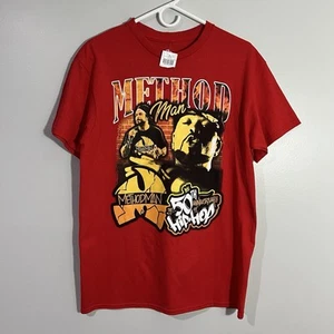 NEU Wu-Tang Clan Method Man Rapper Rap 50th Anniversary rot T-Shirt Herren Medium - Bild 1 von 5