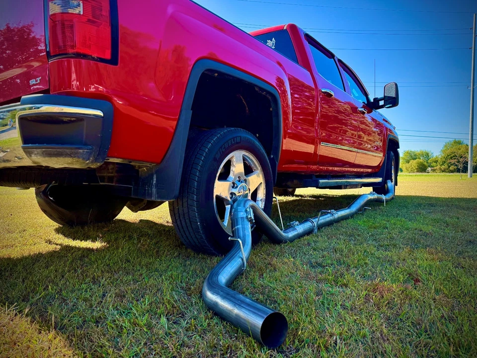 Kit de tubulação de escape 4" 2011-2015 Chevy GMC 2500 3500 6,6L Duramax 409 SS - Imagem 1 de 4
