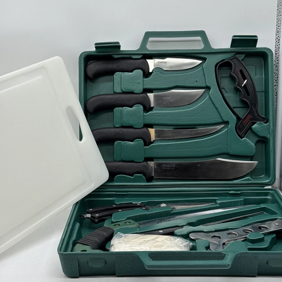 Уличный игровой процессор 12 шт. портативный набор мясников охотничьи ножи полевые инструменты - Изображение 1 из 4