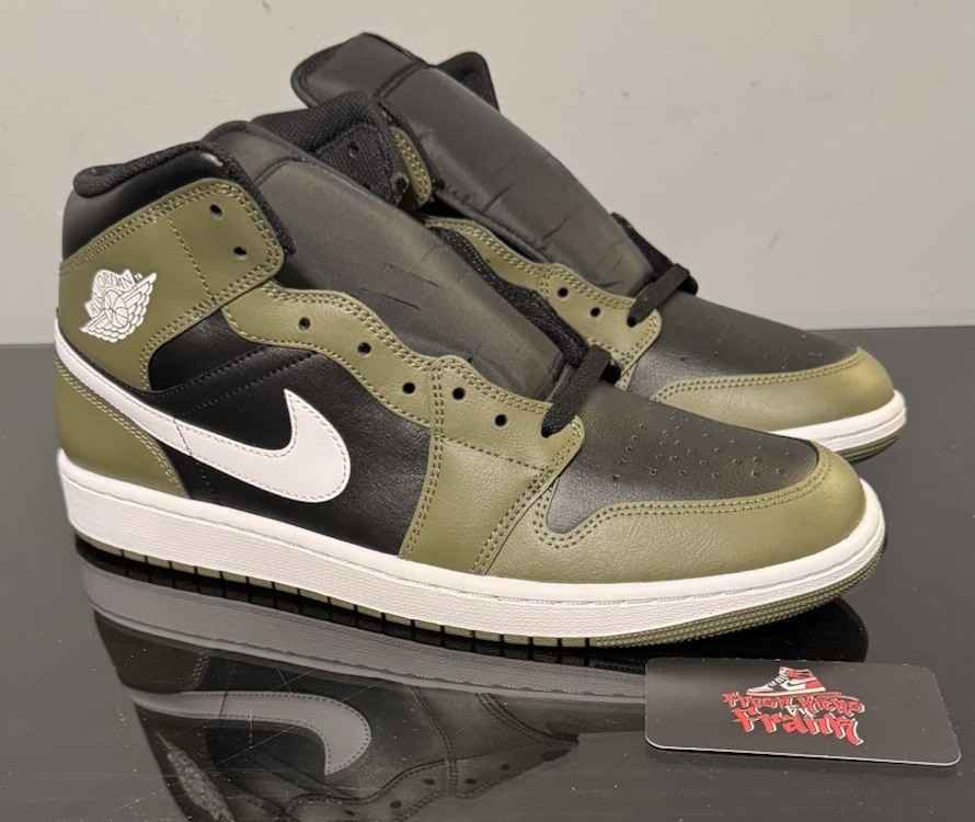 Jordan 1 Mid Medium Olive | eBay Jordan 1 Mid Medium Olive | eBay