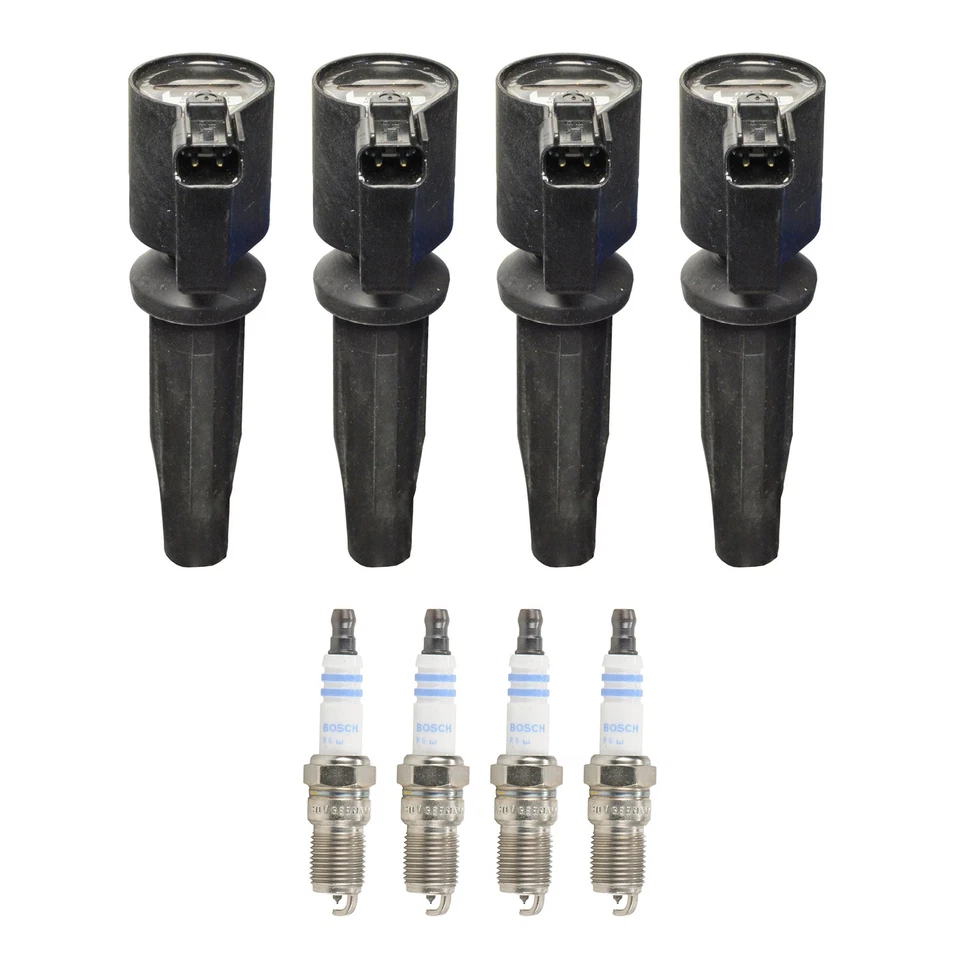 Denso 4 点火线圈 4 博世白金火花塞套件适用于 3 6 Escape Focus L4 — 第 1/1 张图片