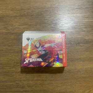 Marvel's Spider-Man Collector Booster Box Magic The Gathering en mano - Imagen 1 de 4