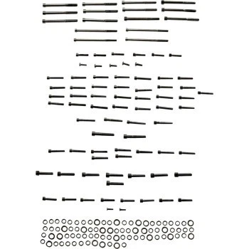 Kit de pernos lisos cromados negros Drag Specialties para Harley M8 Touring 17-22 Foto 1 de 1