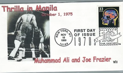 1999 First day Cover #3189o Medical imaging  Muhammad Ali Joe Frazier WII Cachet - Image 1 of 2