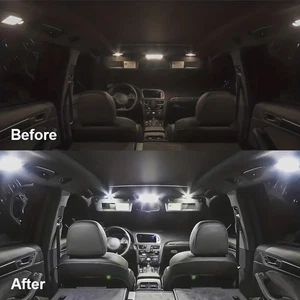 MERCEDES C CLASS W204 INTERIOR FULL UPGRADE WHITE LED BULBS LIGHT KIT 2008- 2014 - Picture 1 of 4