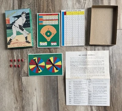 VTG! Bob Feller Big League Baseball Game w/INSTRUCTIONS! WOW 🤯 BOX & GAME EUC!! - Image 1 of 4