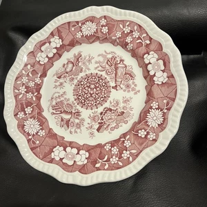 Spode Regency Trophies Dinner Plate Red Archive Collection Regency Series 10.75" - Picture 1 of 9