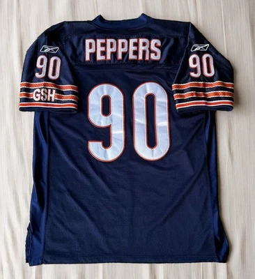Camiseta deportiva auténtica de los Chicago Bears Julius Peppers #90 Reebok NFL talla 50 Foto 1 de 4