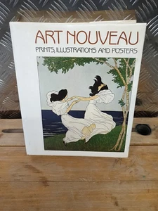 Art Nouveau Prints, Illustrations and Posters Hardback Book 1984 - Picture 1 of 23