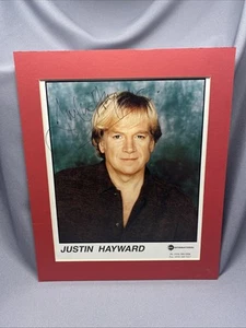Justin Hayward Autographed Signed The Moody Blues Matted Photo Portrait 12"x10" - Picture 1 of 9