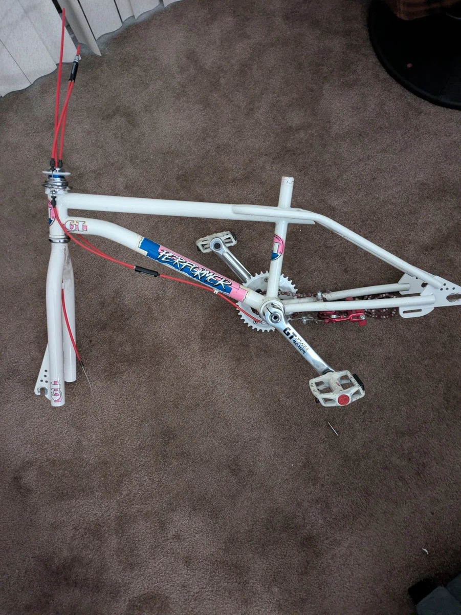 GT Bicycles for BMX Bike-Old School White Vintage Bicycle Parts