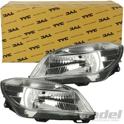 2x TYC HAUPTSCHEINWERFER H4 LINKS/RECHTS für SKODA FABIA 2 ROOMSTER FACELIFT - Bild 1 von 4