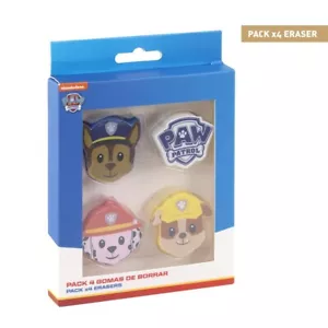 Gomma da cancellare Paw Patrol, gomma da innesto - confezione da 4 - gomma da cancellare - Foto 1 di 3