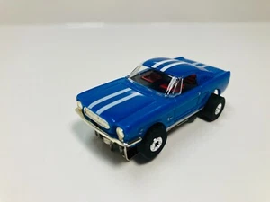 MODEL MOTORING " MUSTANG FASTBACK " BLUE  AW Chassis for Aurora AFX T-JET~ NEW - Picture 1 of 10