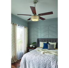 Kichler Nickel Transitional Ceiling Fans With Remote Control For