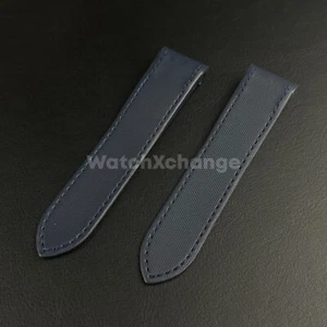 Blue Waterproof Nylon Watch Band Strap For Cartier Santos 100 20mm 23mm - Picture 1 of 5
