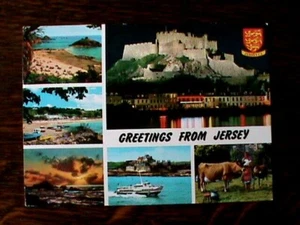 1990's Postcard, "Greetings From Jersey", Channel Islands. Excellent Condition. - Picture 1 of 3