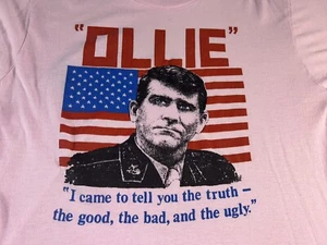 Rare Vintage Oliver North The Good Bad Ugly T-shirt 80s Size L Single Stitch - Picture 1 of 7