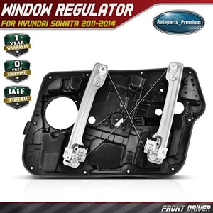 Front Driver Left Power Window Regulator w/o Motor for Hyundai Sonata 2011-2014 - Picture 1 of 9