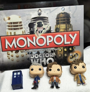 Dr Who Lot - Books Monopoly Funko Screwdriver Small Tardis