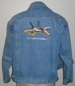 Chaqueta vaquera clásica Lee bordada F/A-18E HORNET Northrop Grumman para hombre XL - Imagen 1 de 8