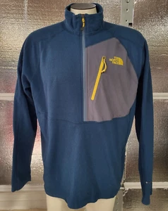 The North Face Fleece Jacket - Mens XL - Blue - Flash Dry - Half Zip -Sweatshirt - Picture 1 of 10