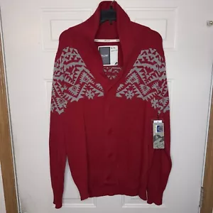 Bruzer Strickjacke Pullover Erwachsene XL rot Strickpullover Ohio State Color-way grau - Bild 1 von 11