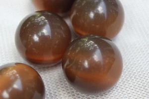 (1) Esfera de mármol mineral de fibra óptica marrón 19-20 mm (¡EL LISTADO ES PARA 1 ESFERA!) - Imagen 1 de 7