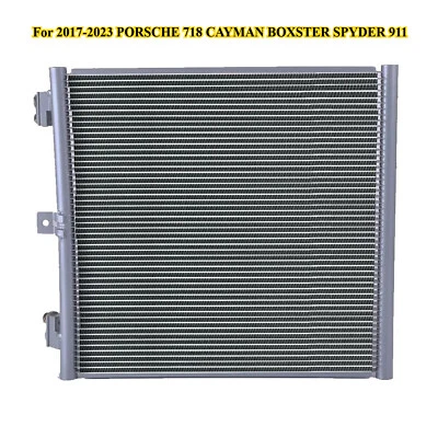 FOR 2017-23 PORSCHE 718 CAYMAN BOXSTER SPYDER 911 AC CONDENSER RADIATOR ALUMINUM - Image 1 of 4