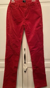 GAP Girls Size 14 Red Brushed Cotton Super Skinny Fit Pant New - Picture 1 of 7