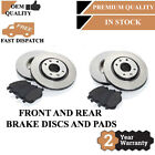 FRONT AND REAR BRKE DISCS PADS FR 258*4 VENTED RR 259*4 SOLID 2516157225251570