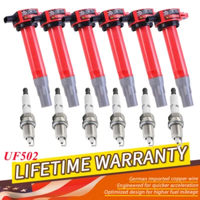 Paquete de 6 bobinas de encendido y bujías de 4,0 L para Chrysler Town & Country 2008-2010 Foto 1 de 4