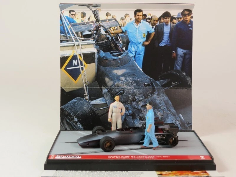 FERRARI 312B GP SPAGNA - JARAMA 1970 J.ICKX Brumm S2429 con PILOTA