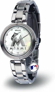 Orologio Miami Marlins donna charm prezzo al dettaglio consigliato 89,95 argento donna metallo MLB - Foto 1 di 4