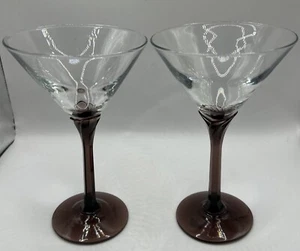 Martini Glasses Set of 2 Amethyst - Picture 1 of 9