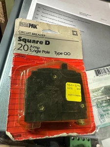GAMPAK Square D 1S120 Single Pole 20amp Circuit Breaker Type QO "NEW" - Picture 1 of 2