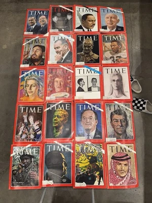 Lot of 20 Vintage Time Magazines – 1964-1967 Mixed Issues – Various Conditions - Image 1 of 4