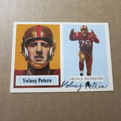 Volney Peters Autograph 1994 Topps Archives 1957 #84 Wash' Redskins FREE Postage - Image 1 of 3