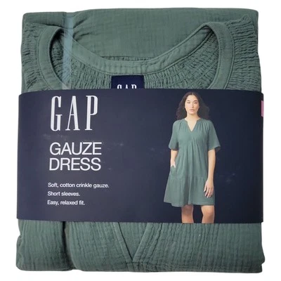 Gap Women's Relaxed Fit Soft Cotton Gauze Tiered Dress - Image 1 of 3