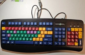 Tastiera per bambini Chester Creek F21-WE28 scheda di apprendimento colorata connessione USB LB2B - Foto 1 di 2