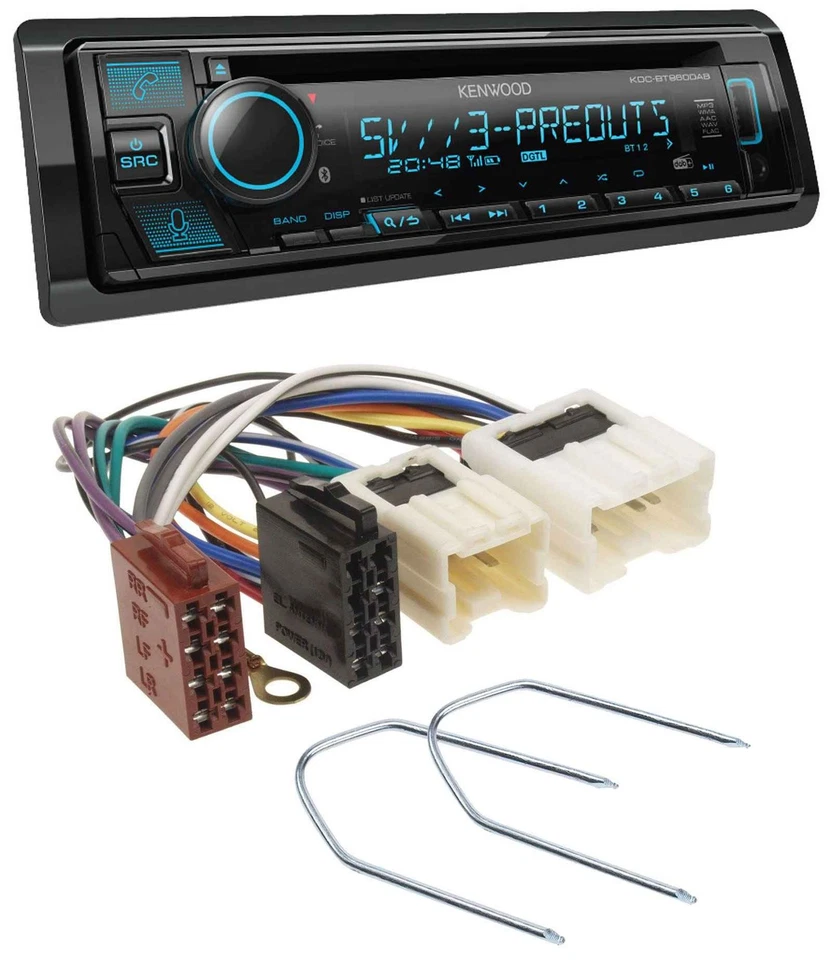 Kenwood Bluetooth USB CD MP3 DAB Autoradio für Nissan Pathfinder 96-03 Quest 93- - Bild 1 von 4