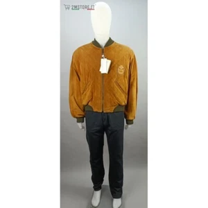 Giubbino Bomber in Renna New Horizons Vera Pelle Artigianale Original Vintage - Foto 1 di 11