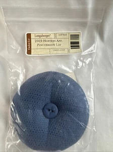 Longaberger  Pin Cushion Lid 2003 Hostess Appreciation Cornflower #2037688 NEW - Picture 1 of 7
