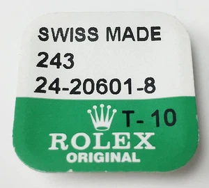 Rolex 243 24-20601-8 Corona 18K Nuevo Original Auténtico Hecho en Suiza Nuevo de Lote Antiguo - Imagen 1 de 4