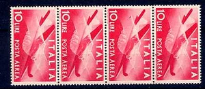 ITALIA REP. - PA - 1945 - Serie "Democratica" - Filigr. Ruota - 10 L. - X90 - Imagen 1 de 1