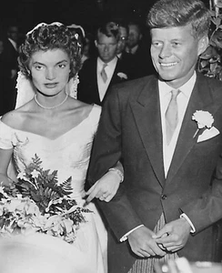 Impresión fotográfica 8x10 de boda John F Kennedy & Jackie - Imagen 1 de 1